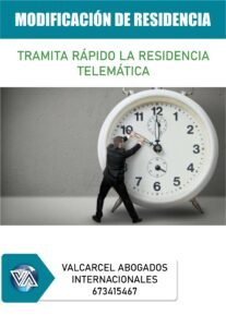 modificación de residencia