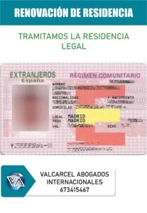 renovación de residencia