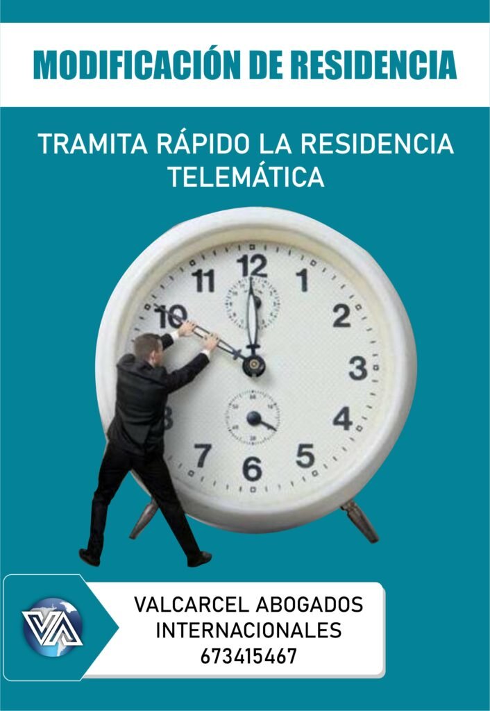 modificacion de residencia