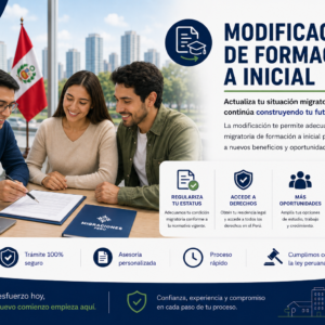 MODIFICACIÓN DE FORMACIÓN A INICIAL